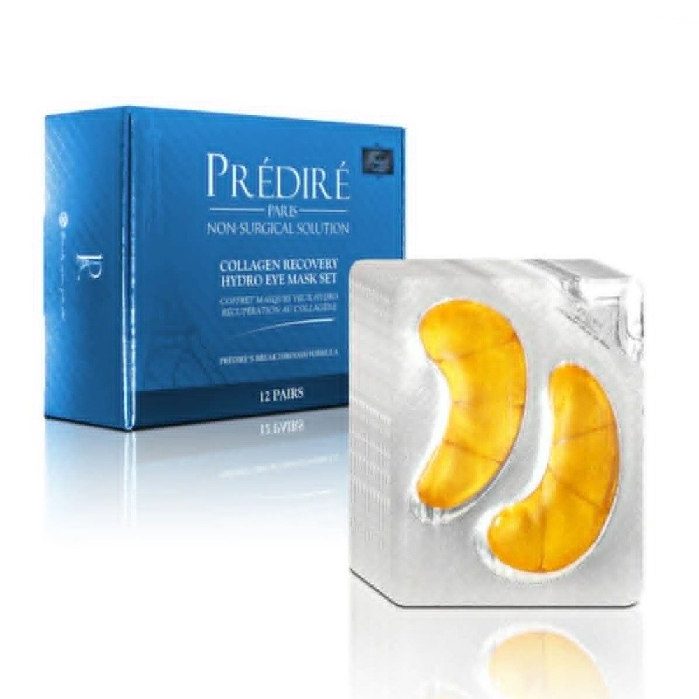 New Predire Paris Collagen Recovery Hydro Eye Mask 12 Pairs Sealed Box